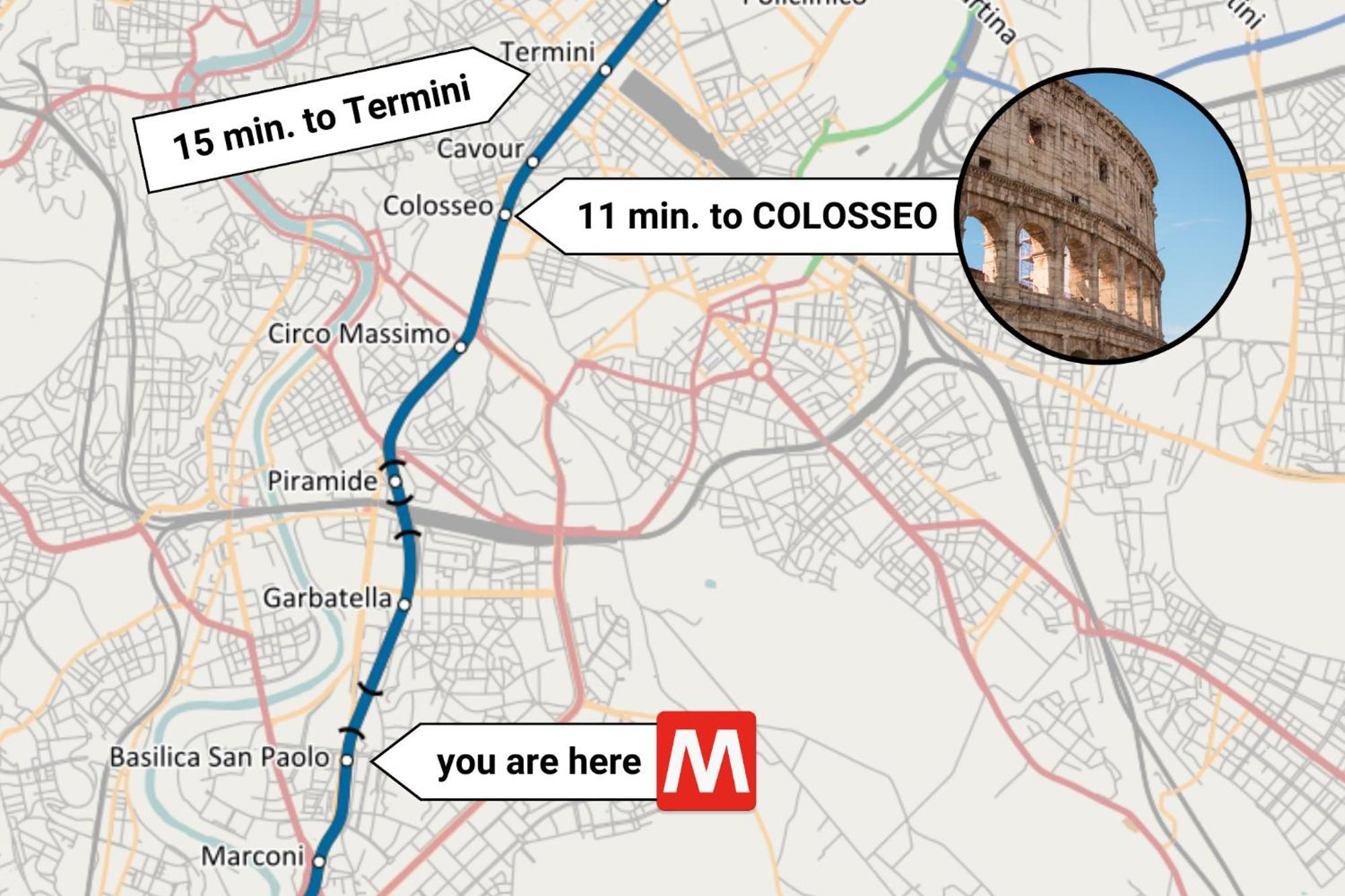 San Paolo Suites Metro Station Рим Екстер'єр фото